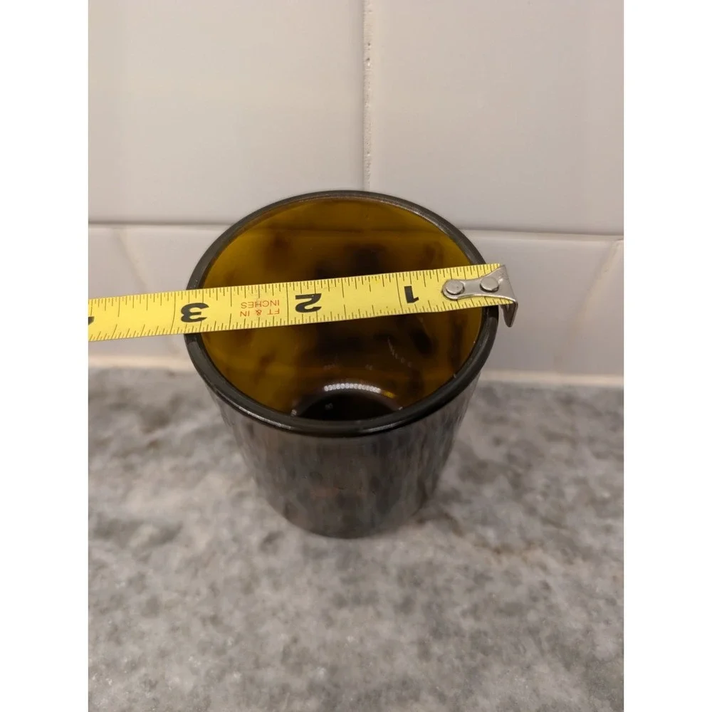 Vintage Lucite Tortoise Shell‎ Soap Dish And Cup Set